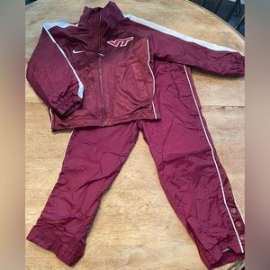 Vintage Nike Virginia Tech Unisex Size 4 Toddler Jogging‎ Suit